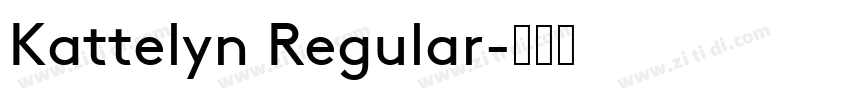 Kattelyn Regular字体转换